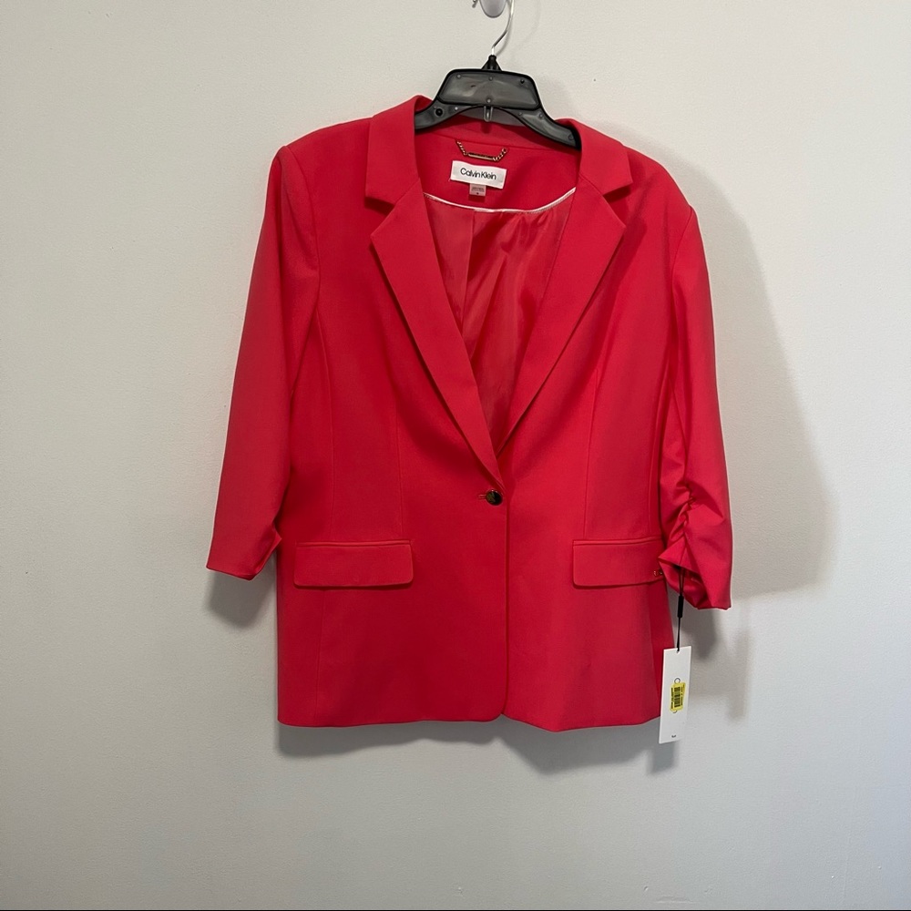 NWT Calvin Klein pink suite jackets Sz 16